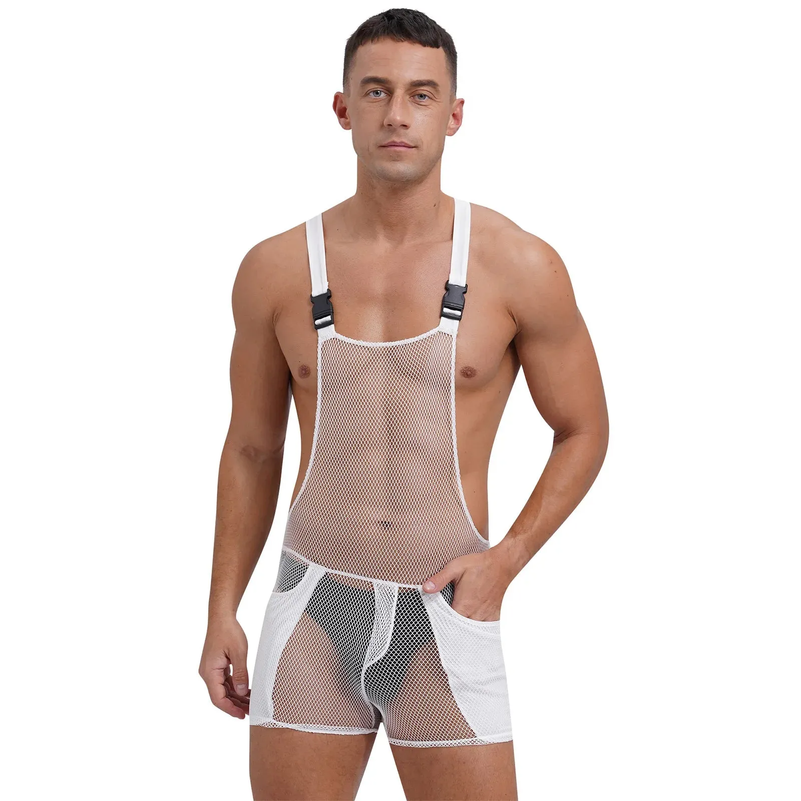 Bare Beauty Hollow Out Mesh Bodysuit