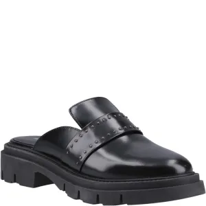 Black Nicole Studded Mules
