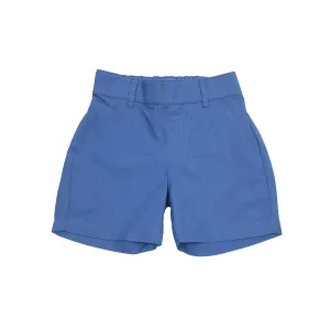 Blue Linen Shorts