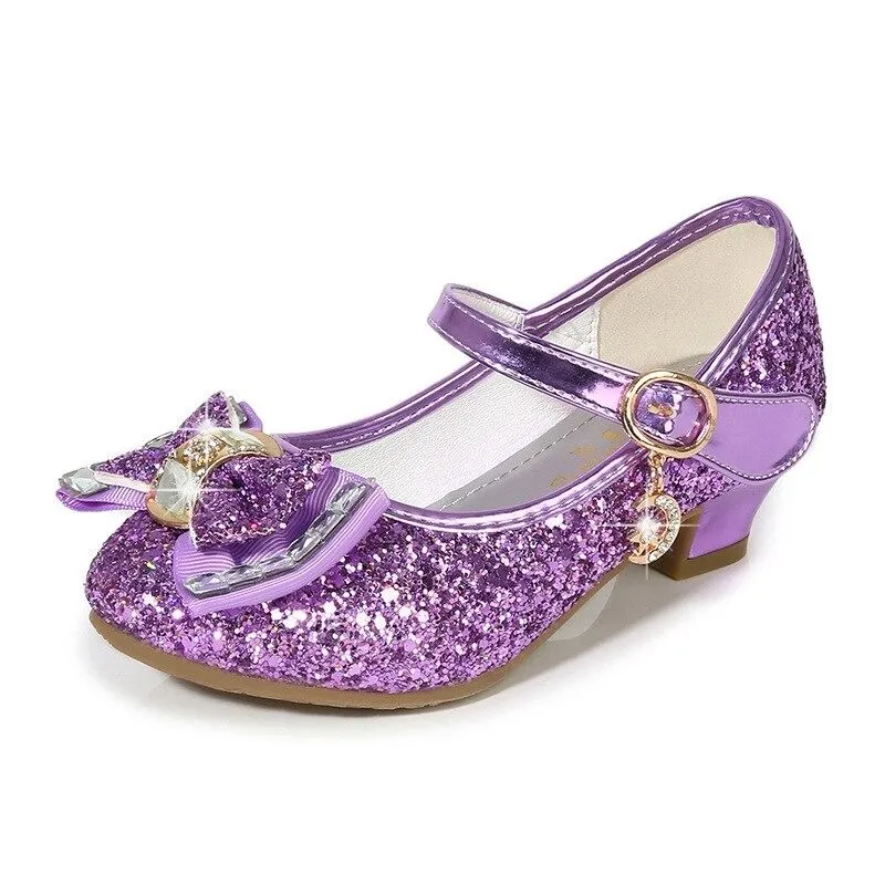 Bow Designed Heel Sandals For Kids