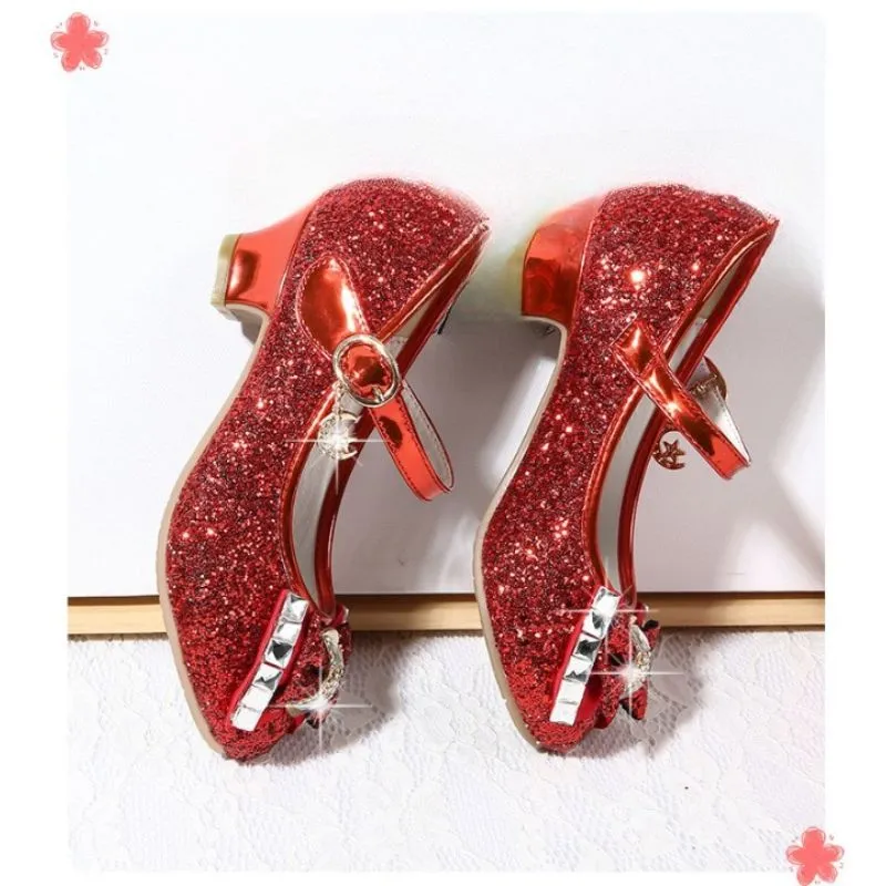 Bow Designed Heel Sandals For Kids