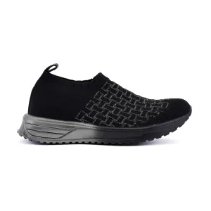 Caserta Black & Silver Sneakers
