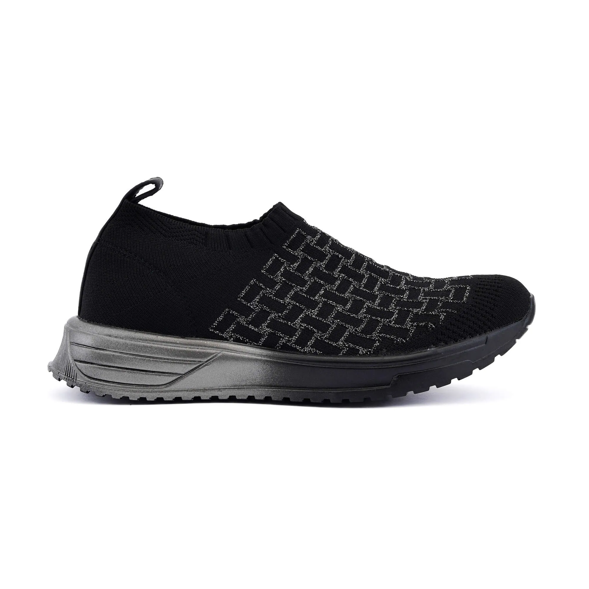 Caserta Black & Silver Sneakers