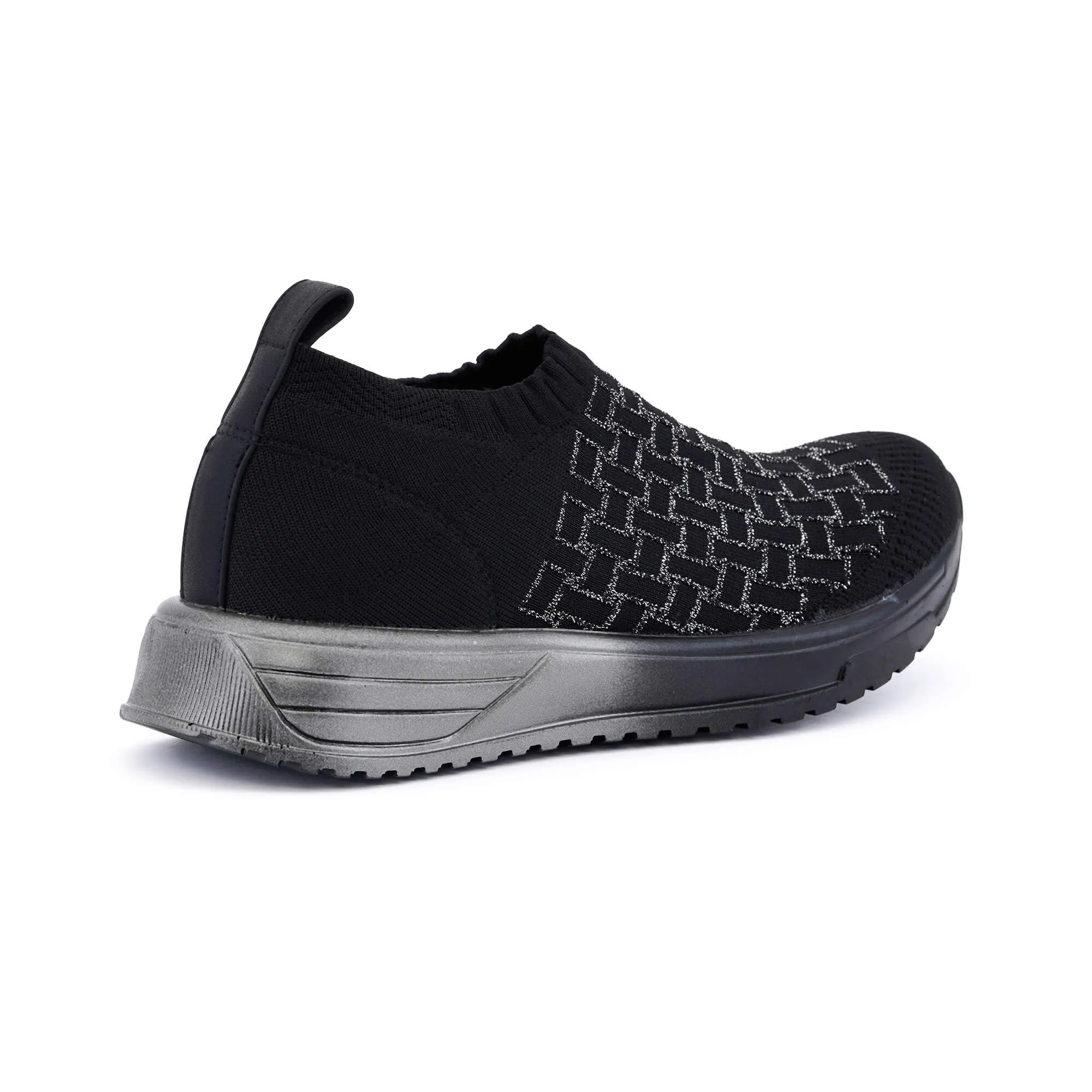 Caserta Black & Silver Sneakers