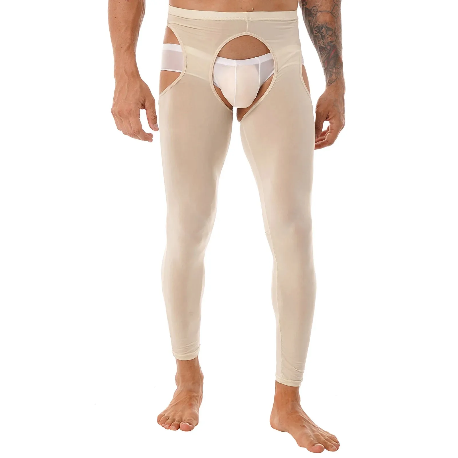 Crotchless Glam Sexy Skinny Leggings