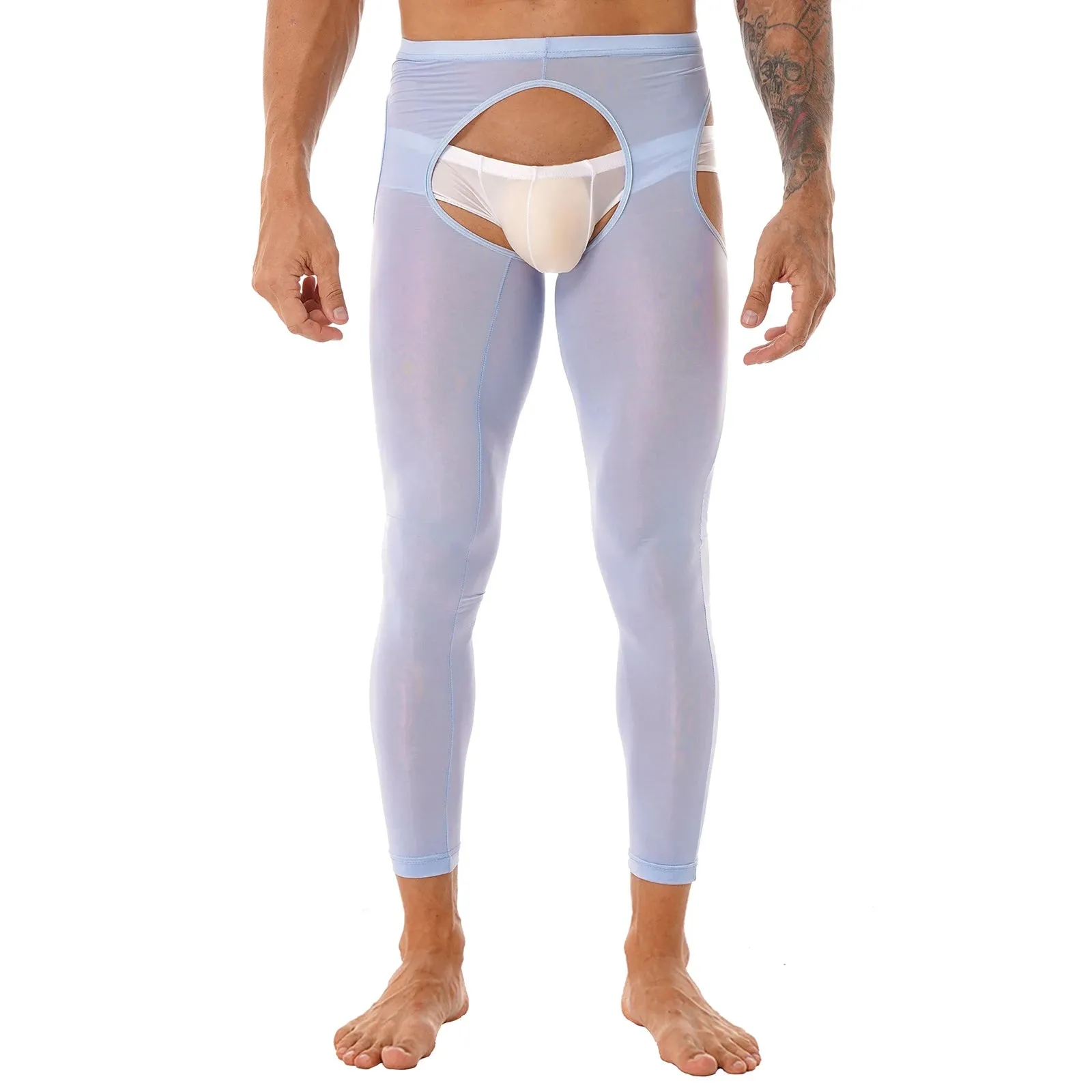 Crotchless Glam Sexy Skinny Leggings