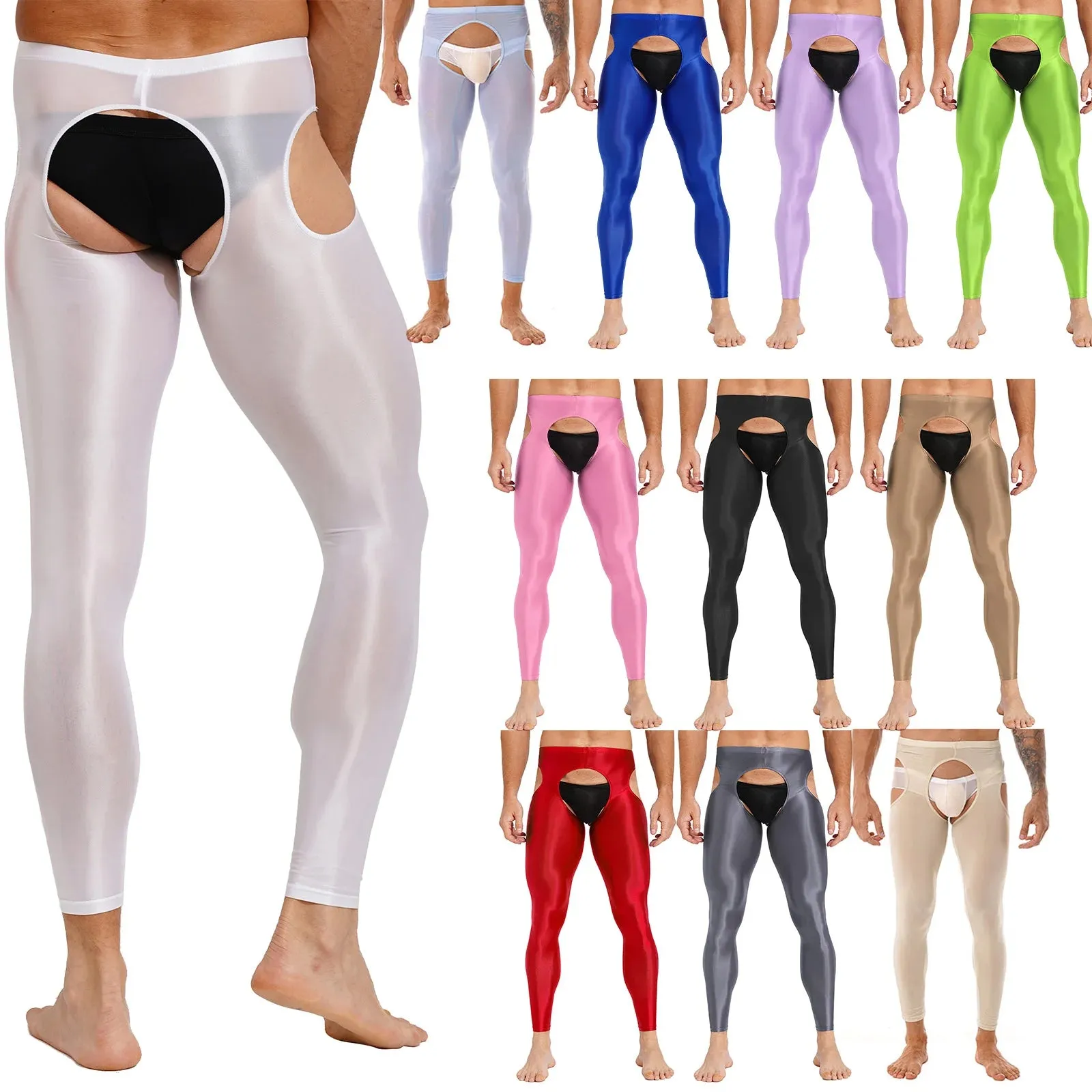 Crotchless Glam Sexy Skinny Leggings