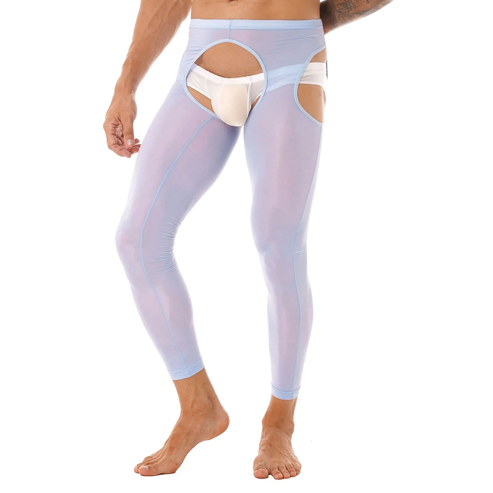 Crotchless Glam Sexy Skinny Leggings