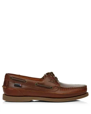 Kayak Seahorse Tan Leather Boat Shoes