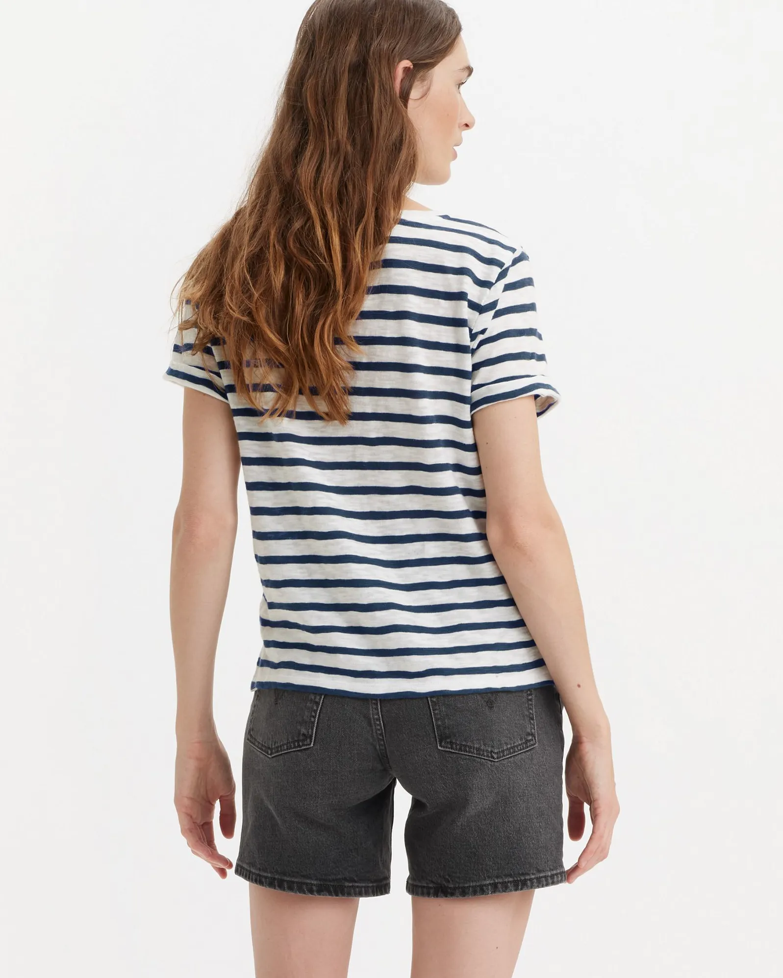 Levi's® Womens Margot Tee - Captain Stripe Peacoat Egret