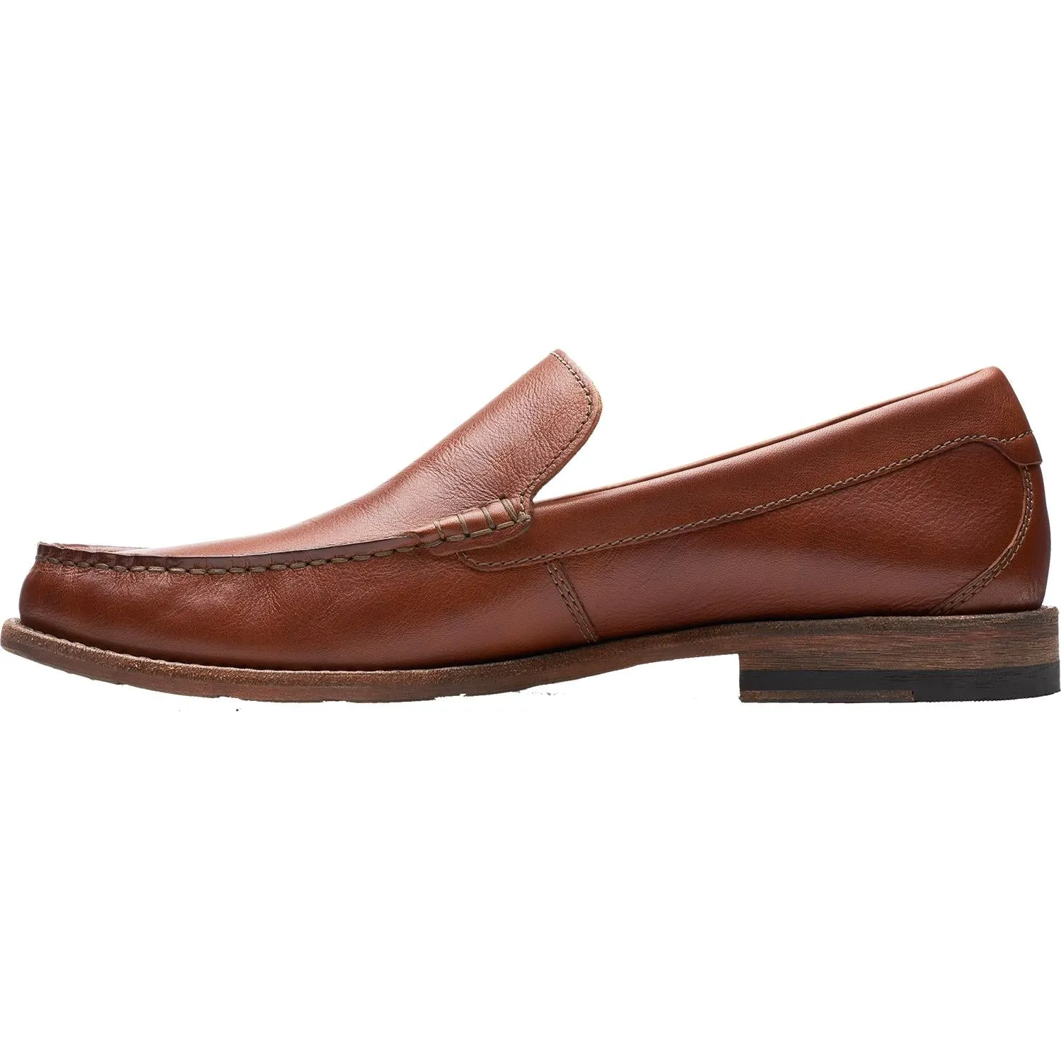 Men's Clarks Pace Barnes Dark Tan Leather