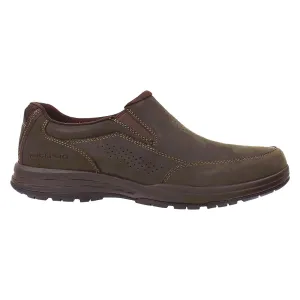 Men's Rockport Barecove Park Slip-On Dark Brown Nubuck