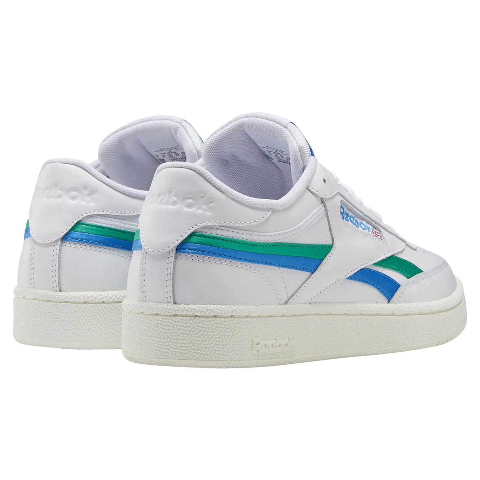 Reebok Classics Club C Revenge Shoes - White / Blue / Green