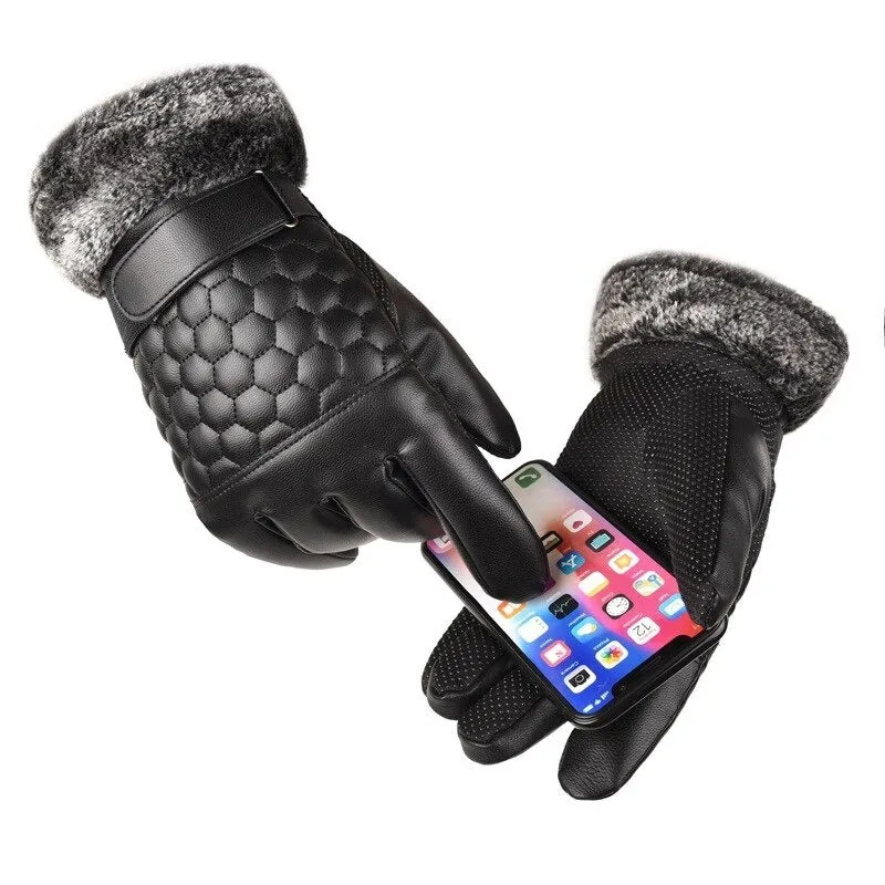 Rosela Casual™ | Leren Wind- en Waterdichte Handschoenen