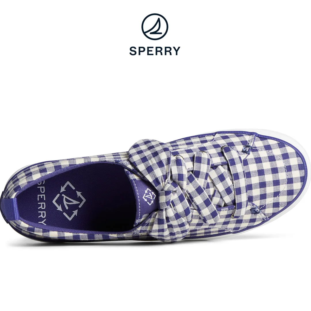 Women's SeaCycled™ Crest Vibe Gingham Sneaker Blue (STS88726)