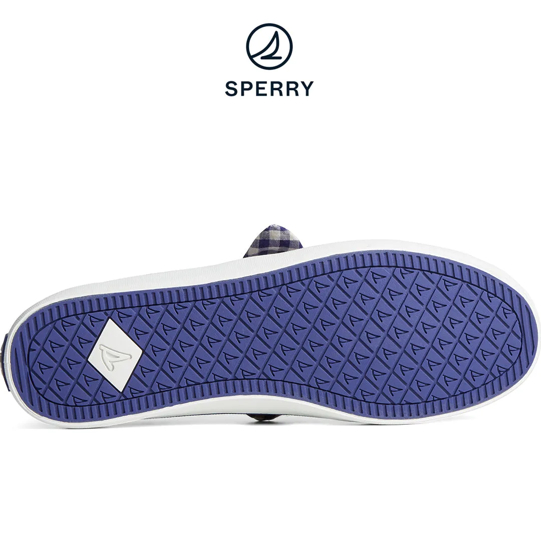 Women's SeaCycled™ Crest Vibe Gingham Sneaker Blue (STS88726)