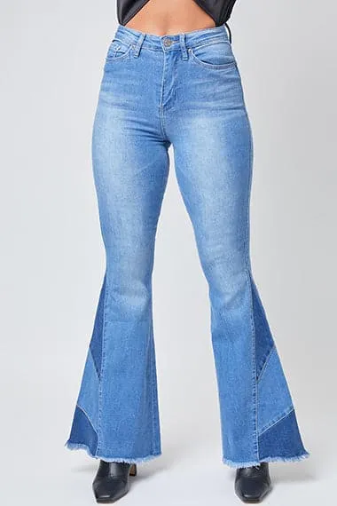 Women's Sustainable Block Panel Flare Jeans
