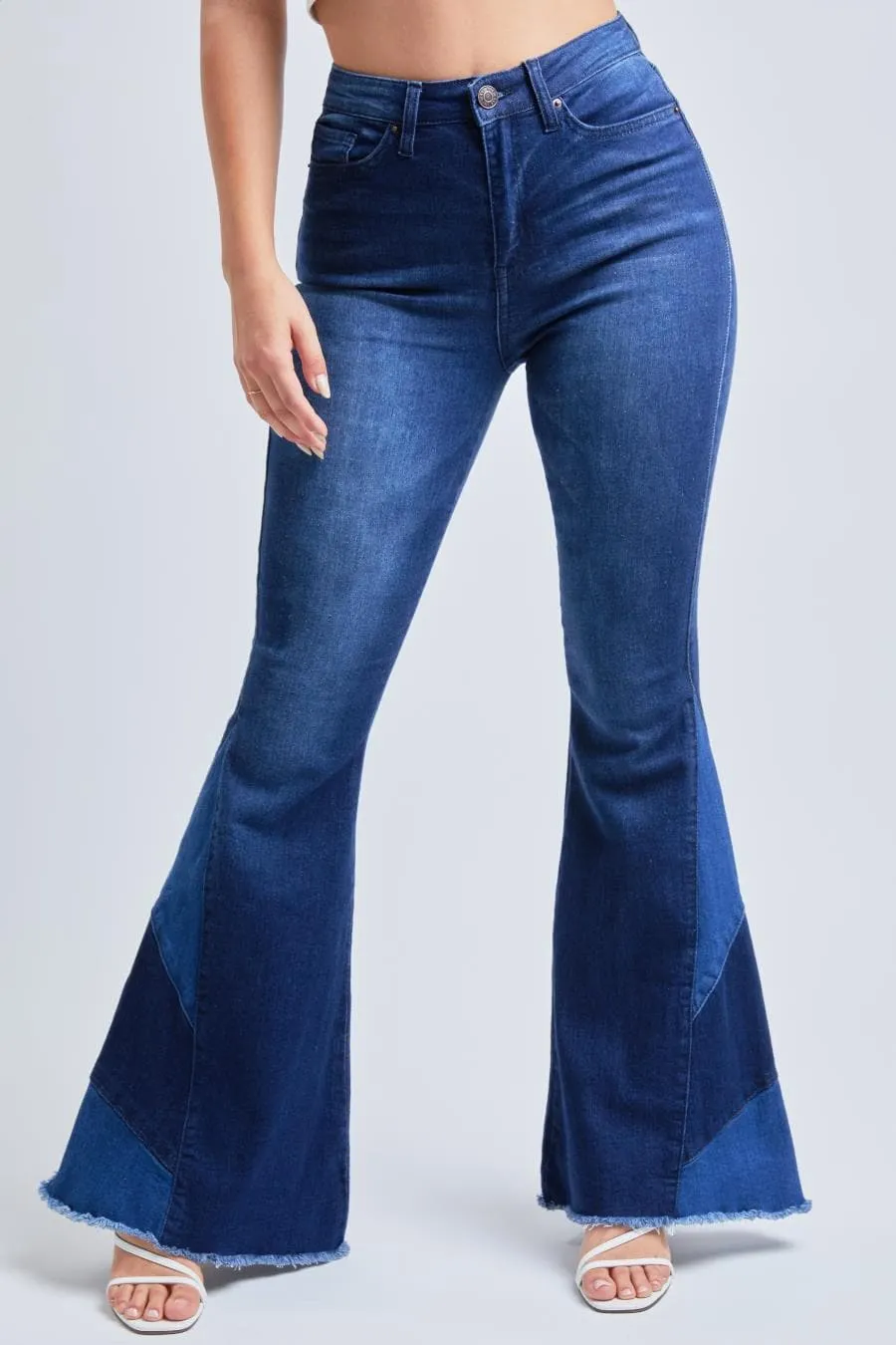 Women's Sustainable Block Panel Flare Jeans