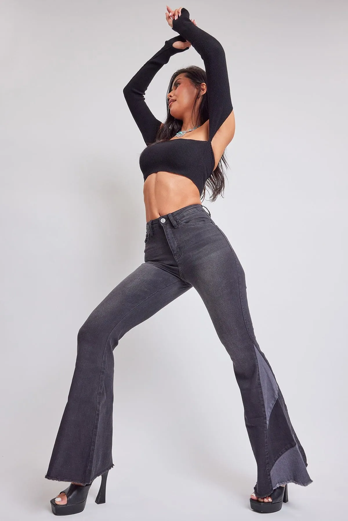 Women's Sustainable Block Panel Flare Jeans